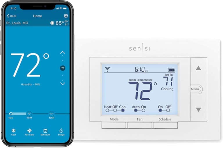 BERNSTEIN - Thermostat d'ambiance tactile Wifi pour chauffage