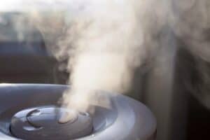 Photo of a humidifier in action