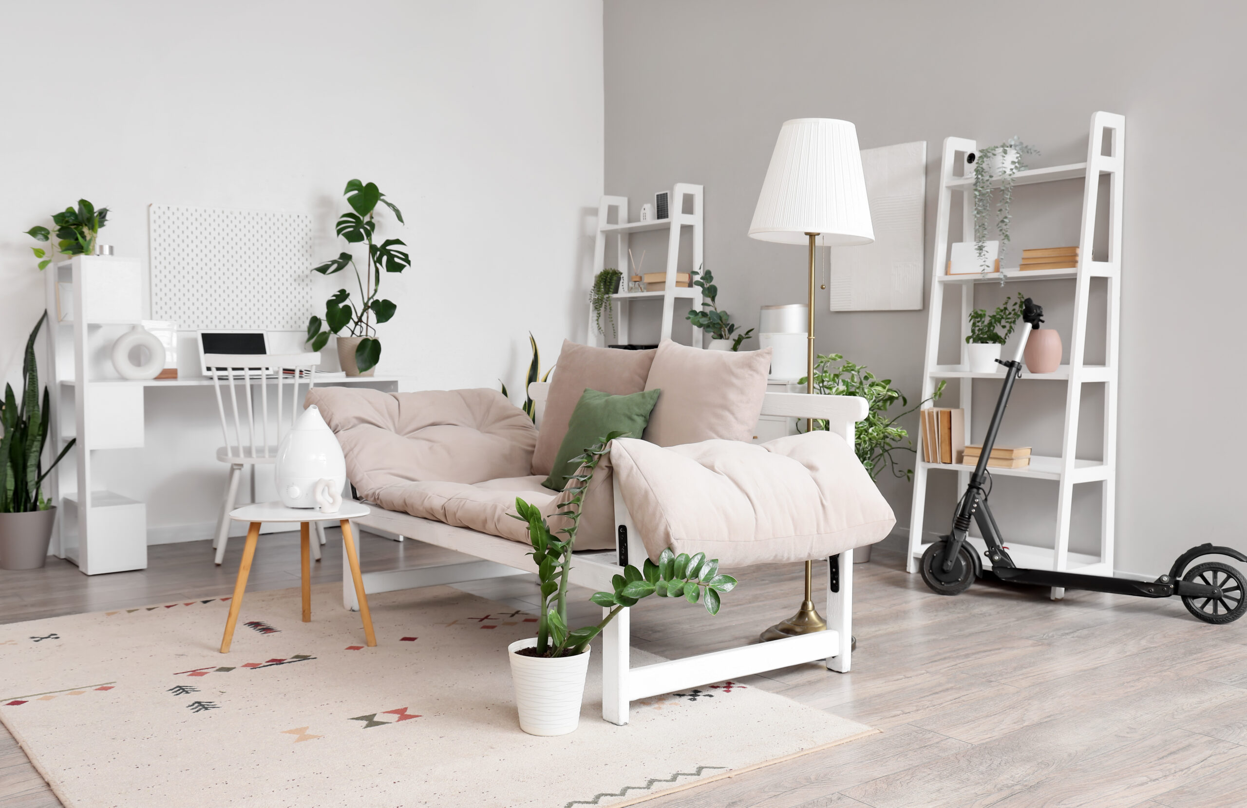 Intérieur d’un appartement avec le parfait taux d’humidité
